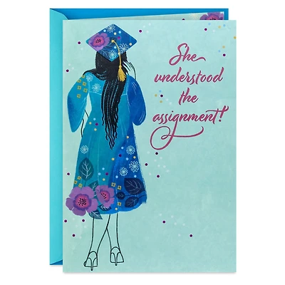 She Understood the Assignment Graduation Card for Her for only USD 4.59 | Hallmark