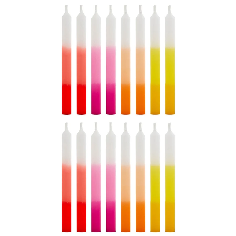 Warm Ombré Stripe Birthday Candles, Set of 16 for only USD 2.99 | Hallmark