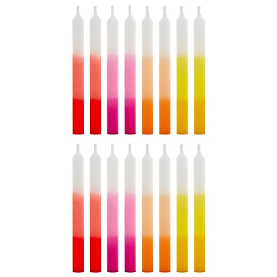 Warm Ombré Stripe Birthday Candles, Set of 16 for only USD 2.99 | Hallmark