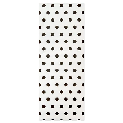 Black Polka Dots on Ivory Tissue Paper, 6 sheets for only USD 1.99 | Hallmark