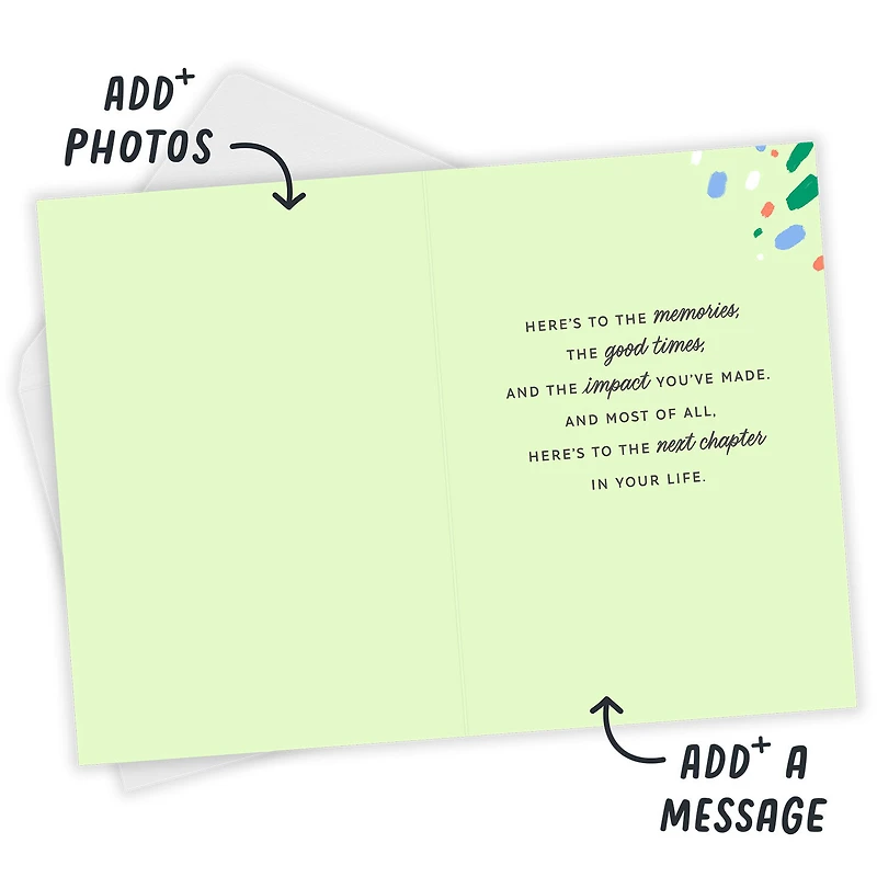 Splatter Art Custom Retirement Card for only USD 4.99 | Hallmark