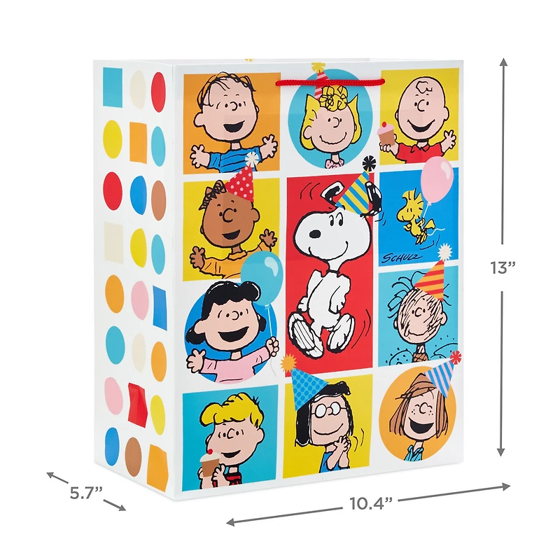 13" Peanuts® Gang Large Birthday Gift Bag for only USD 4.49 | Hallmark