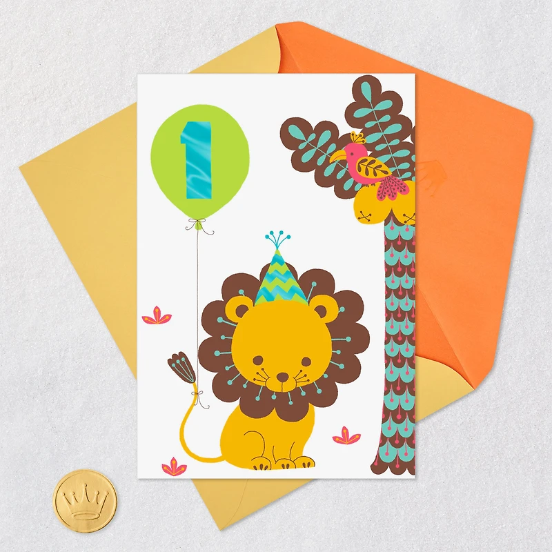 Cutest Cub in the Jungle First Birthday Card for Boys for only USD 3.99 | Hallmark