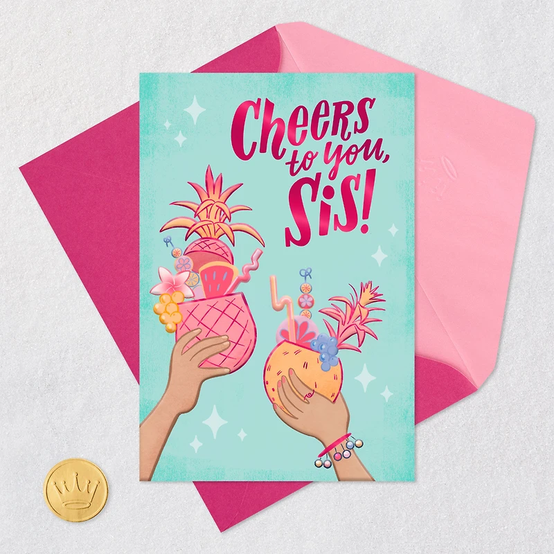 Cheers to Being Family and Friends Birthday Card for Sister for only USD 2.99 | Hallmark