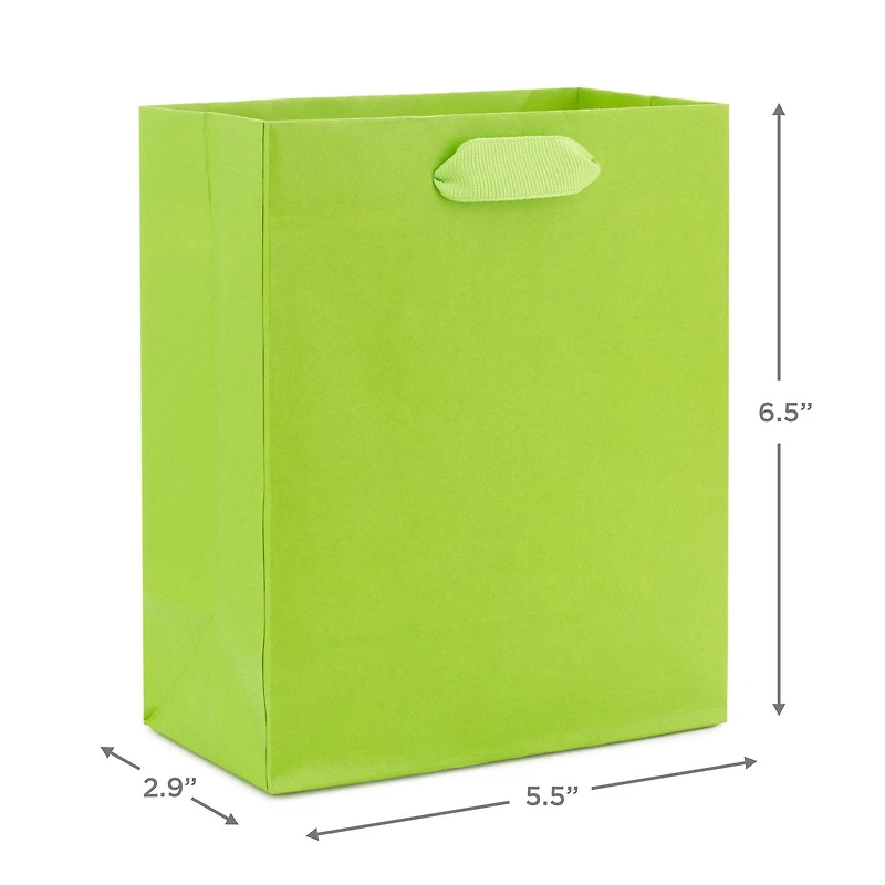6.5" Solid Lime Green Small Gift Bag for only USD 2.49 | Hallmark