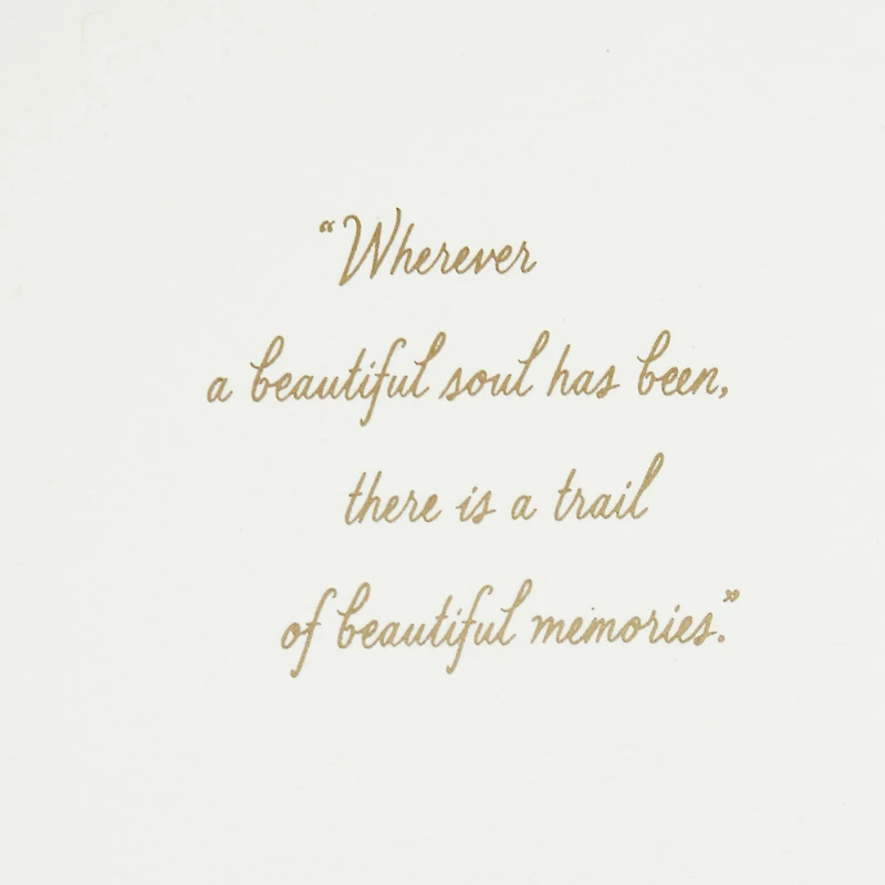 A Trail of Beautiful Memories Sympathy Card for only USD 5.59 | Hallmark