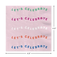"Let's Celebrate" Cocktail Napkins, Set of 16 for only USD 4.49 | Hallmark