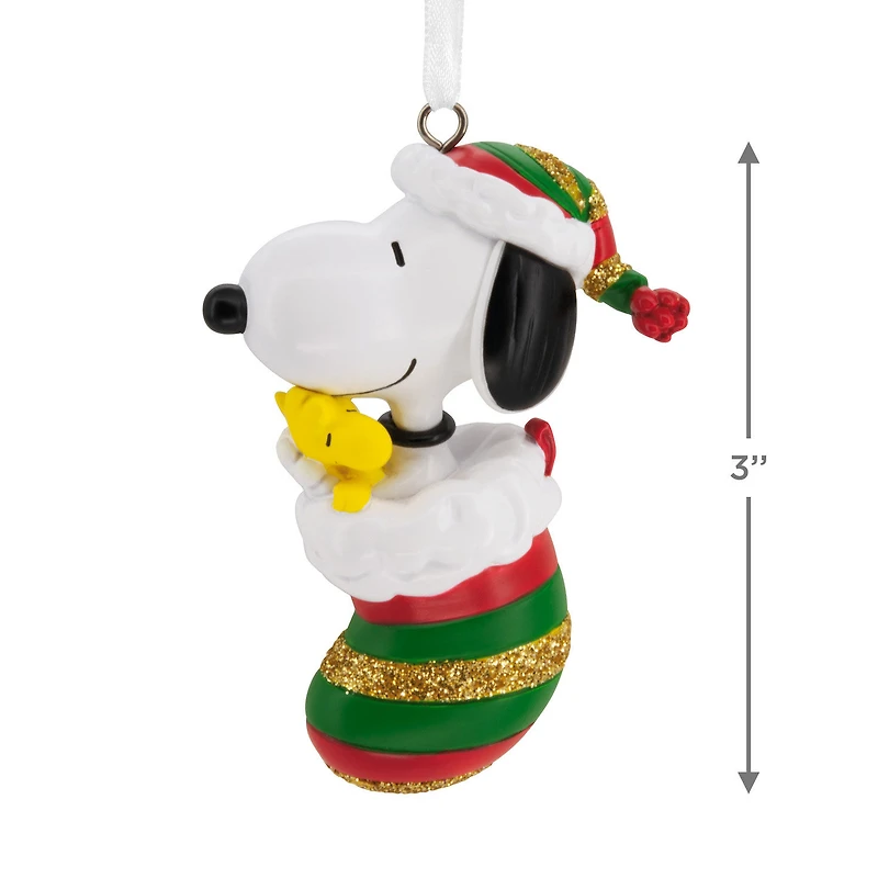 Peanuts® Snoopy and Woodstock in Stocking Hallmark Ornament for only USD 11.49 | Hallmark