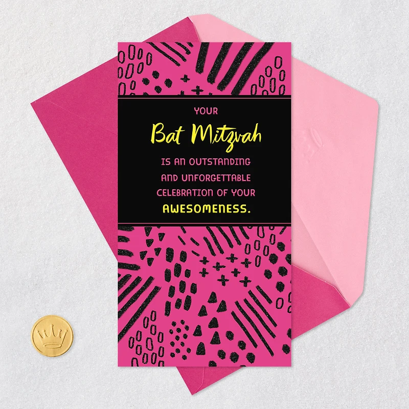 Celebrating Your Awesomeness Money Holder Bat Mitzvah Card for only USD 3.99 | Hallmark