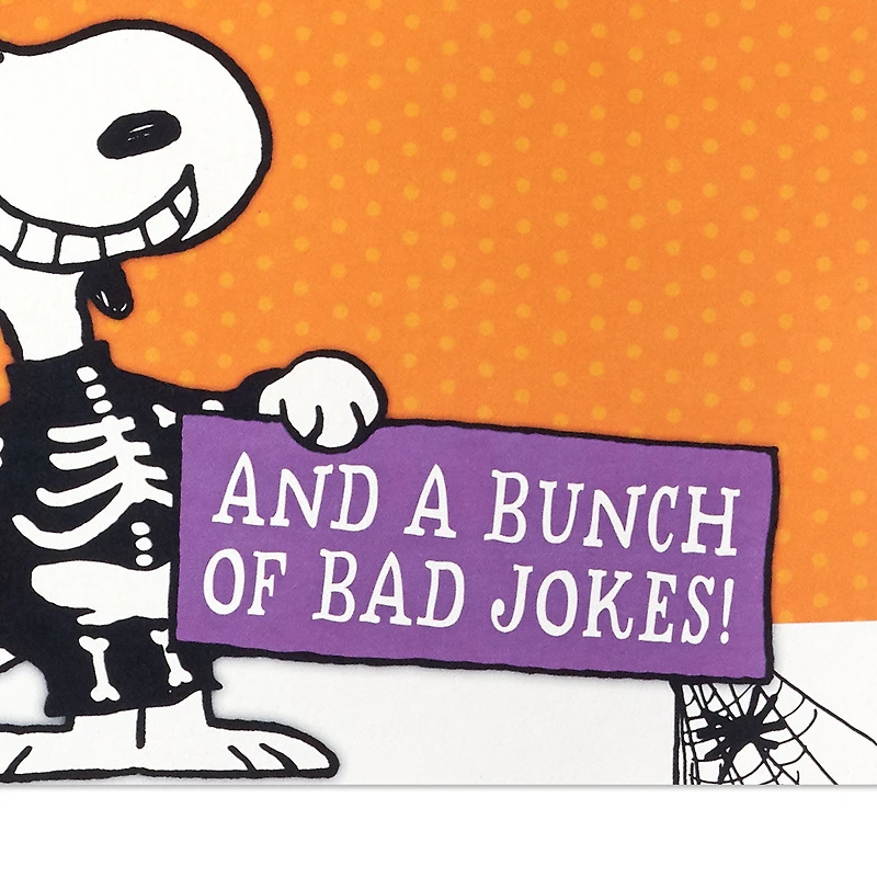 Peanuts® Snoopy and Woodstock Love and Jokes Funny Pop-Up Halloween Card for only USD 6.99 | Hallmark