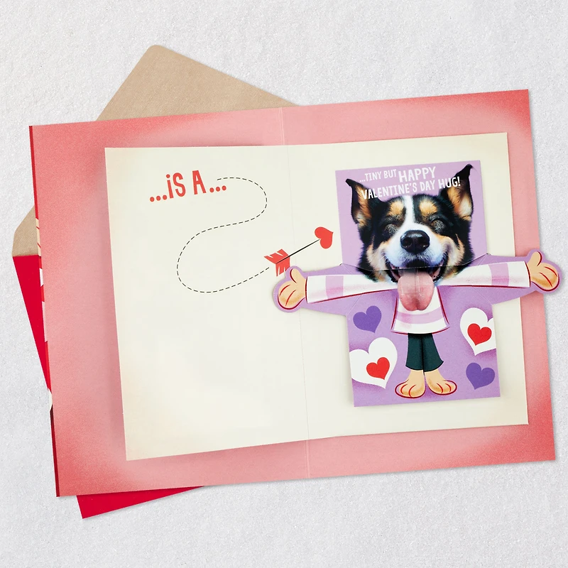 Hugging Dog Musical Pop-Up Valentine's Day Card With Mini Cards for only USD 8.99 | Hallmark