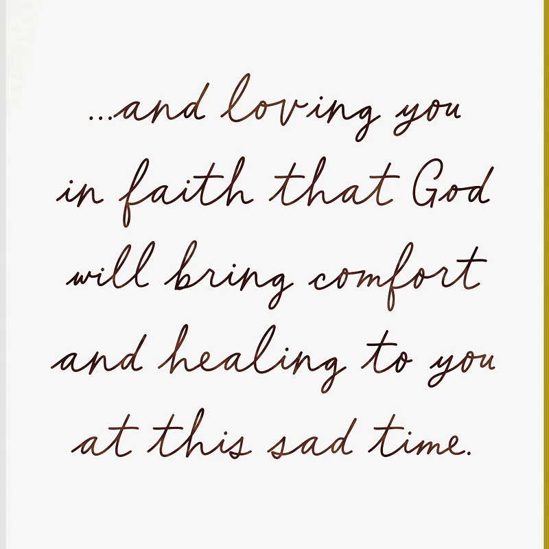 Loving You in Faith Religious Sympathy Card for only USD 2.59 | Hallmark