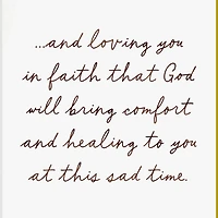 Loving You in Faith Religious Sympathy Card for only USD 2.59 | Hallmark