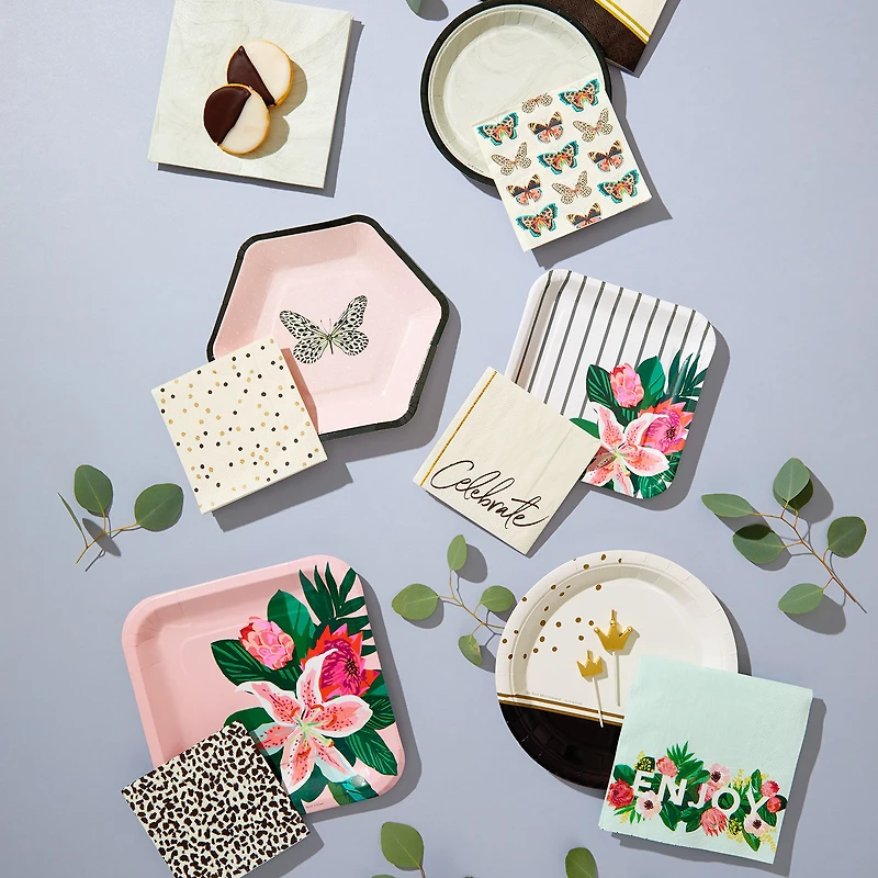 Floral "Enjoy" Dinner Napkins, Set of 16 for only USD 4.99 | Hallmark