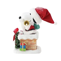 Enesco Peanuts Santa Snoopy in Chimney Figurine, 8" for only USD 69.99 | Hallmark