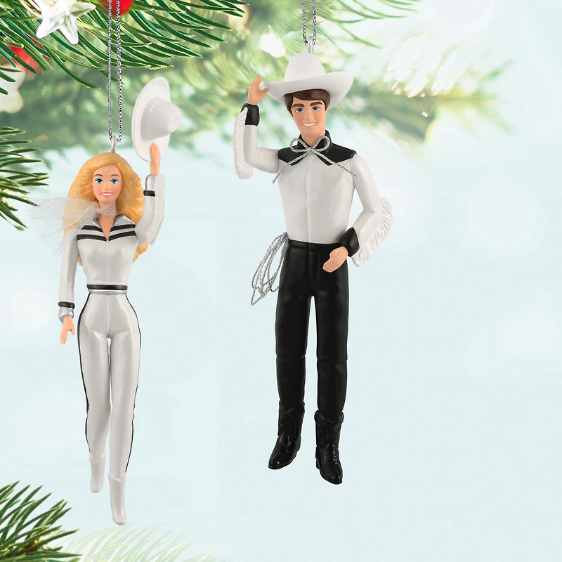 Barbie™ and Ken™ Western Stars Ornaments, Set of 2 for only USD 61.99 | Hallmark