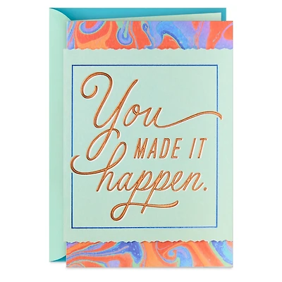 You Made It Happen Congratulations Card for only USD 6.59 | Hallmark