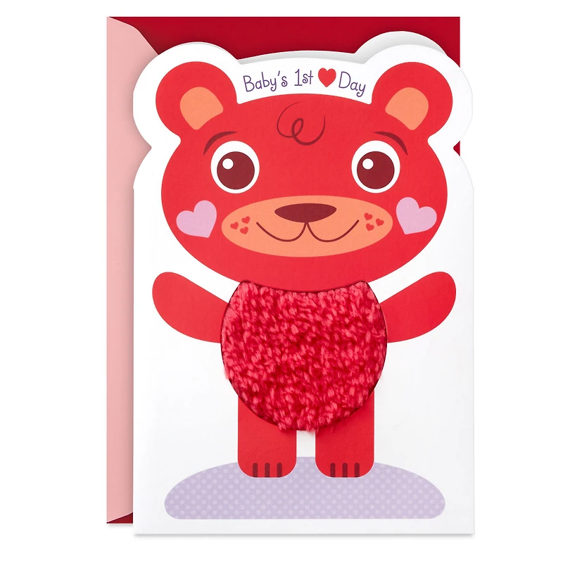 Cute Red Bear Baby's First Valentine's Day Card for only USD 4.99 | Hallmark
