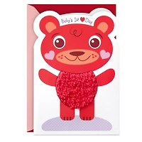 Cute Red Bear Baby's First Valentine's Day Card for only USD 4.99 | Hallmark