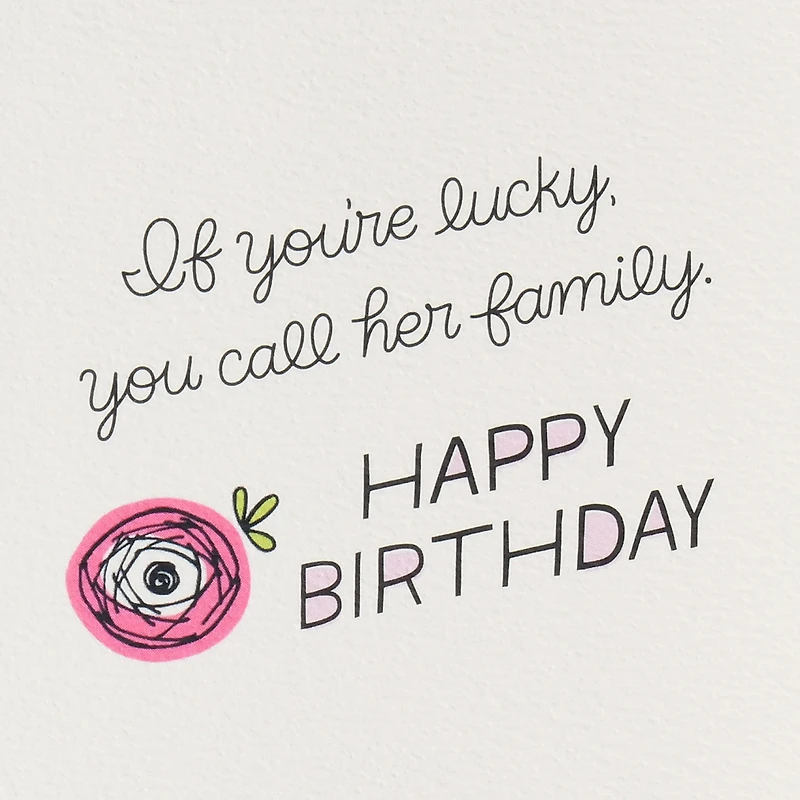 Lucky to Call You Family Birthday Card for Her for only USD 6.99 | Hallmark