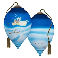 Ne'Qwa Art Tidings of Comfort and Joy Angel Glass Christmas Ornament for only USD 55.00 | Hallmark