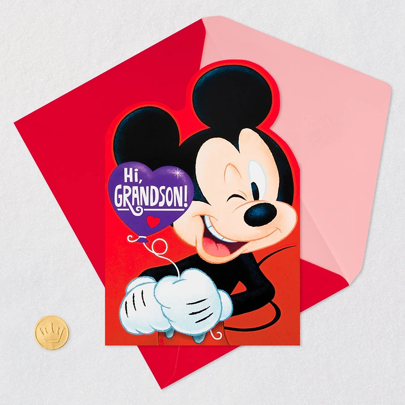 Disney Mickey Mouse So Loved Valentine's Day Card for Grandson for only USD 3.29 | Hallmark