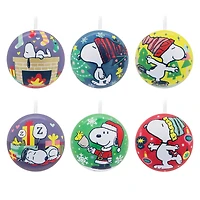 Peanuts® Tin Ball Hallmark Ornaments, Set of 12 for only USD 31.49 | Hallmark