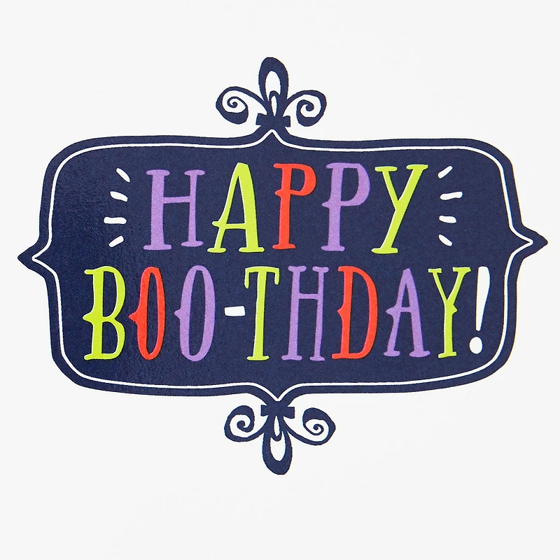 Happy Boo-thday Ghost With Cake Halloween Birthday Card for only USD 2.99 | Hallmark