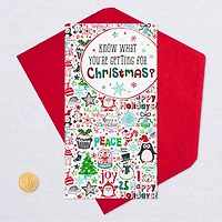 Whatever You Want Money Holder Christmas Card for only USD 2.00 | Hallmark