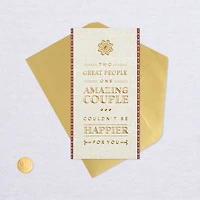 Two Great People, One Amazing Couple Money Holder Wedding Card for only USD 4.99 | Hallmark
