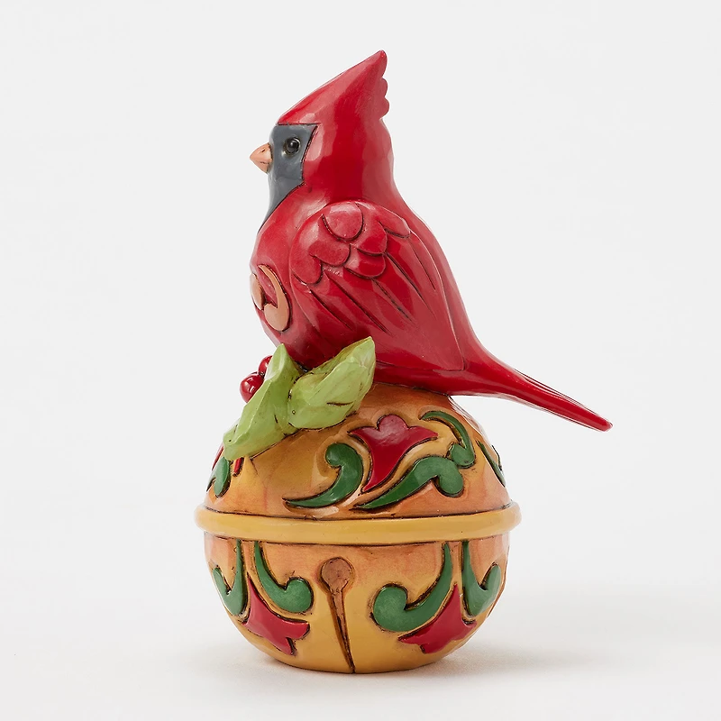 Jim Shore Heartwood Creek Cardinal on Jingle Bell Mini Figurine, 3.54" for only USD 27.99 | Hallmark