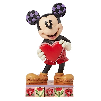 Jim Shore Disney Mickey Mouse With Personalizable Heart Figurine, 4.8" for only USD 39.99 | Hallmark