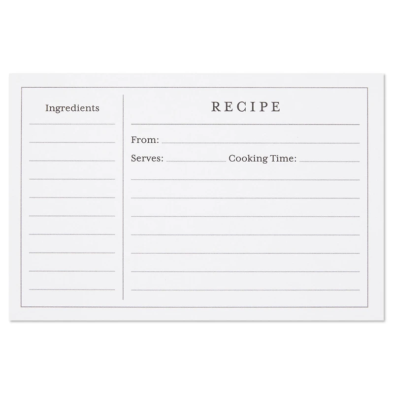 Standard Recipe Cards, Pack of 36 for only USD 6.99 | Hallmark
