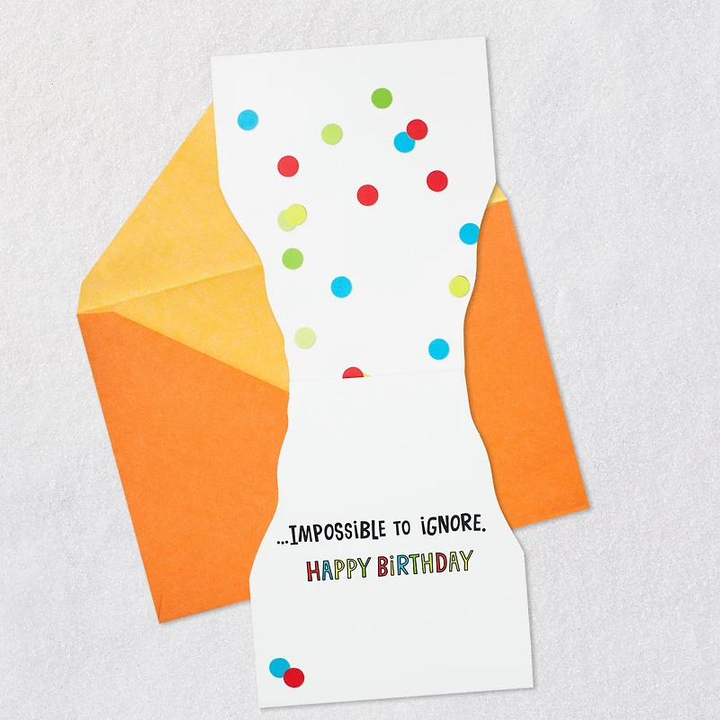Impossible to Ignore Funny Musical Birthday Card With Sound for only USD 5.99 | Hallmark