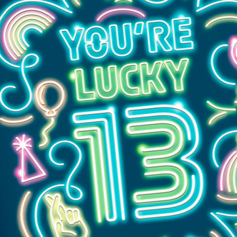 Lucky to Know You 13th Birthday Card for only USD 2.99 | Hallmark