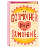 You Fill My Heart With Sunshine Mother's Day Card for Godmother from Kids for only USD 3.59 | Hallmark