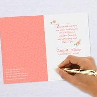 Blessings and Prayers Floral Cross First Communion Card for only USD 2.99 | Hallmark