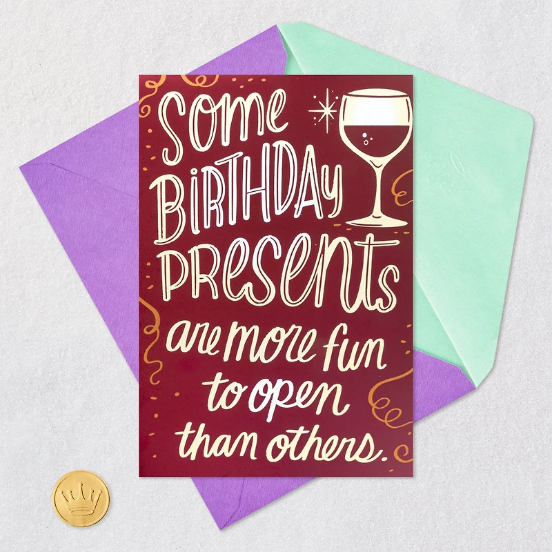 A Toast to You Wine Bottle Birthday Card for only USD 4.99 | Hallmark