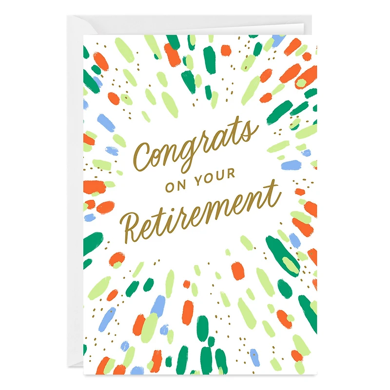 Splatter Art Custom Retirement Card for only USD 4.99 | Hallmark