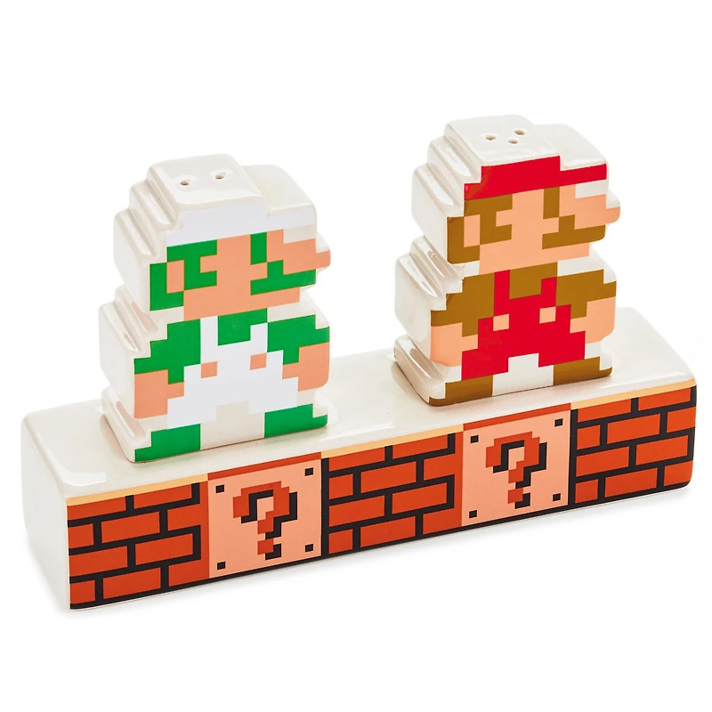 Nintendo Super Mario Bros.® Mario and Luigi Salt and Pepper Shakers, Set of 3 for only USD 9.99 | Hallmark