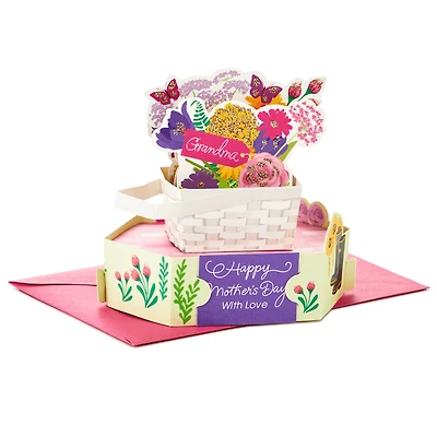 Flower Basket Pop Up Mother's Day Card for Grandma for only USD 5.99 | Hallmark