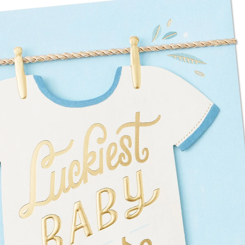 Luckiest Baby Ever Baby Boy Congratulations for only USD 6.59 | Hallmark