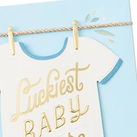 Luckiest Baby Ever Baby Boy Congratulations for only USD 6.59 | Hallmark