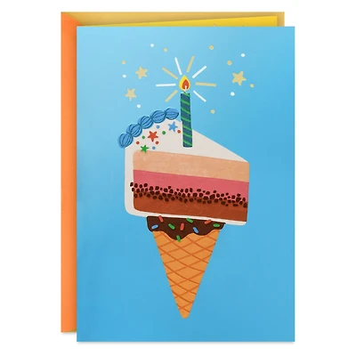 Cake Ice Cream Cone Blank Birthday Card for only USD 4.99 | Hallmark
