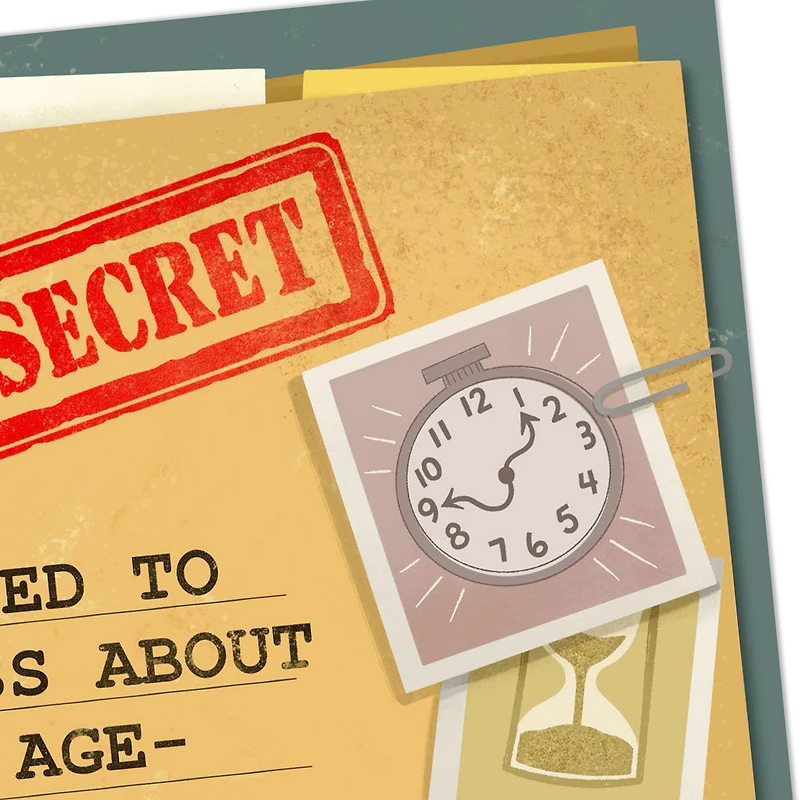 Top Secret Folder Funny Birthday Card for only USD 2.99 | Hallmark