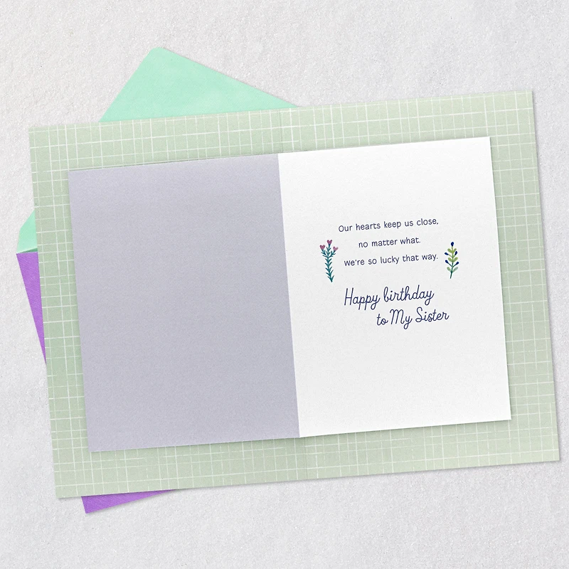 Our Hearts Keep Us Close Birthday Card for Sister for only USD 6.59 | Hallmark