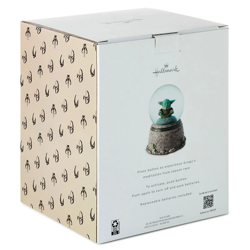 Star Wars: The Mandalorian™ Grogu™ in Meditation Snow Globe With Light and Sound for only USD 124.99 | Hallmark