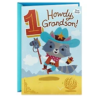 Round Up Some Fun First Birthday Card for Grandson With Decal for only USD 4.59 | Hallmark