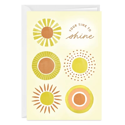 Your Time to Shine Sunbursts Blank Custom Card for only USD 4.99 | Hallmark