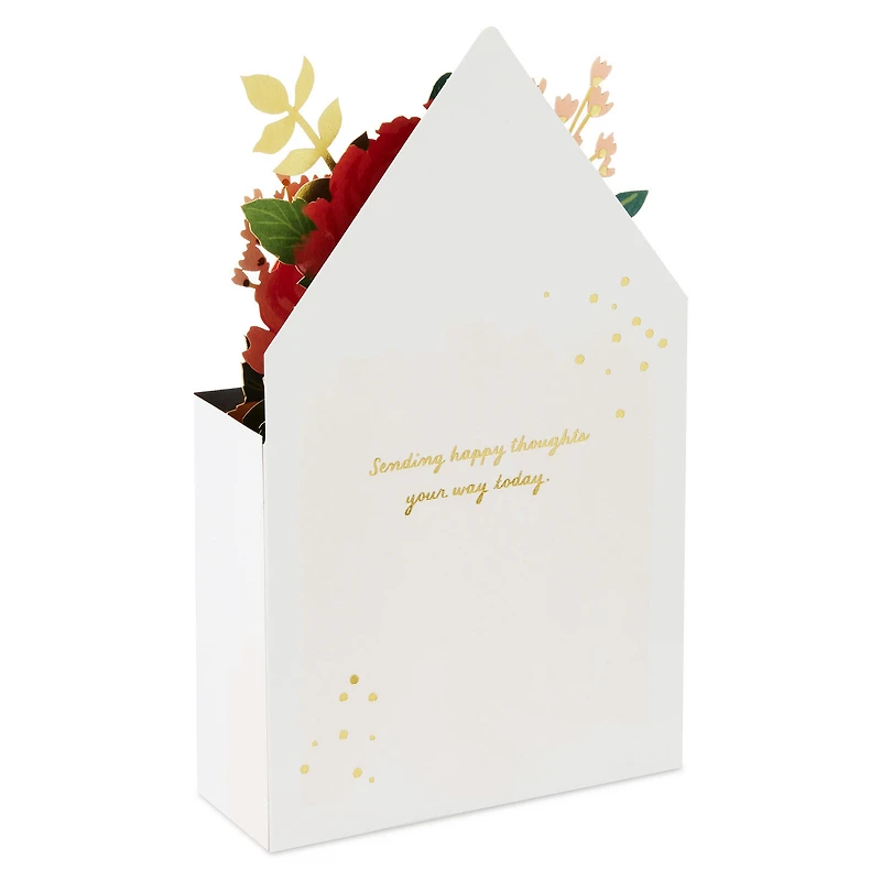 Happy Thoughts, Floral Envelope 3D Pop-Up Thinking of You Card for only USD 8.99 | Hallmark